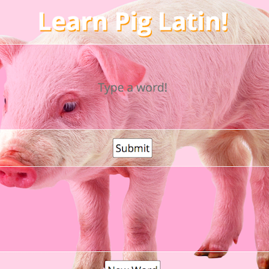 Pig Latin Translator